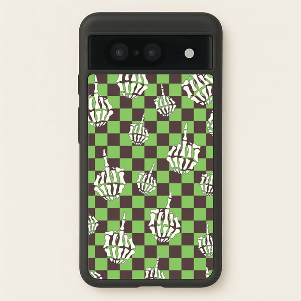 Green Middle Finger  - Halloween Phone Case for Google Pixel 8