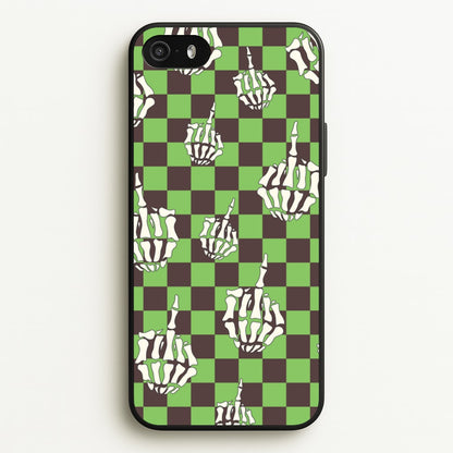 Green Middle Finger  - Halloween Phone Case for iPhone 5 / 5s / SE 2016