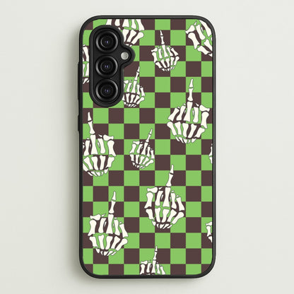 Green Middle Finger  - Halloween Phone Case for Galaxy A14
