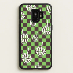 Green Middle Finger  - Halloween Phone Case for Galaxy S9