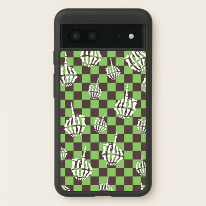 Green Middle Finger  - Halloween Phone Case for Google Pixel 7