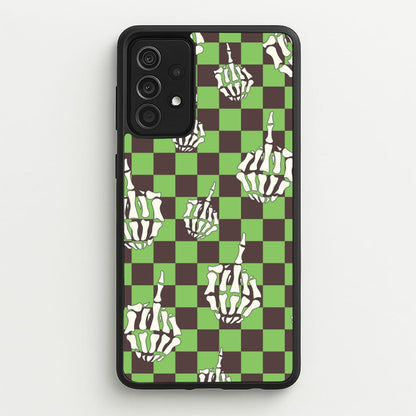 Green Middle Finger  - Halloween Phone Case for Galaxy A52 / A52s