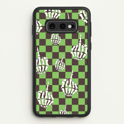 Green Middle Finger  - Halloween Phone Case for Galaxy S10e