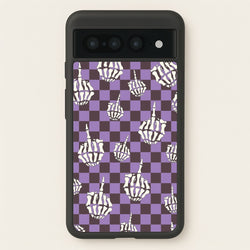 Purple Middle Finger  - Halloween Phone Case for Google Pixel 7 Pro