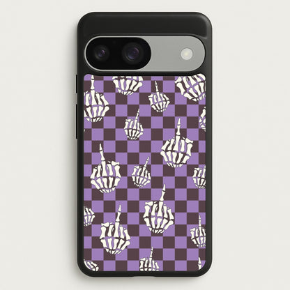 Purple Middle Finger  - Halloween Phone Case for Google Pixel 9 / 9 Pro