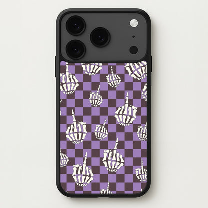 Purple Middle Finger Phone Case for iPhone 17 Pro Max