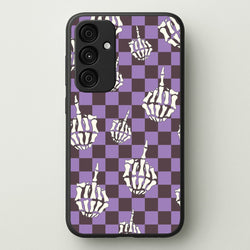 Purple Middle Finger  - Halloween Phone Case for Galaxy A55