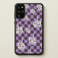 Purple Middle Finger  - Halloween Phone Case for Galaxy S20 Plus