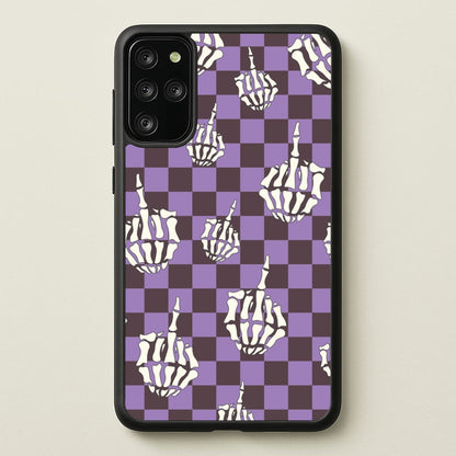 Purple Middle Finger  - Halloween Phone Case for Galaxy S20 Plus