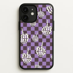 Purple Middle Finger  - Halloween Phone Case for iPhone 11