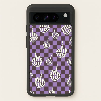 Purple Middle Finger  - Halloween Phone Case for Google Pixel 8 Pro