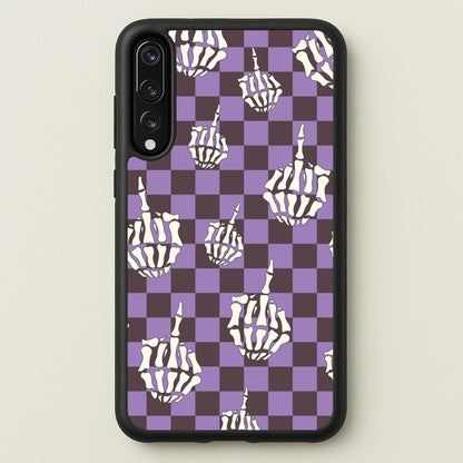 Purple Middle Finger  - Halloween Phone Case for Huawei P20 Pro