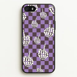 Purple Middle Finger  - Halloween Phone Case for iPhone 5 / 5s / SE 2016