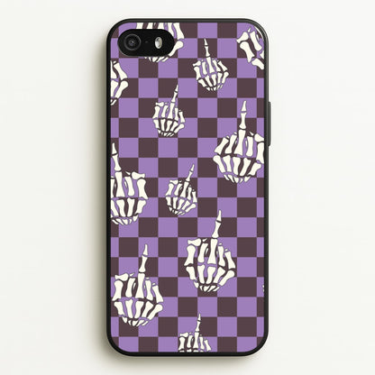 Purple Middle Finger  - Halloween Phone Case for iPhone 5 / 5s / SE 2016