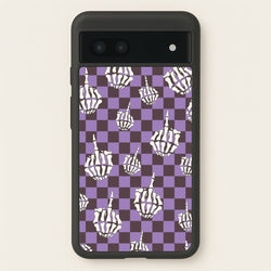 Purple Middle Finger  - Halloween Phone Case for Google Pixel 6a