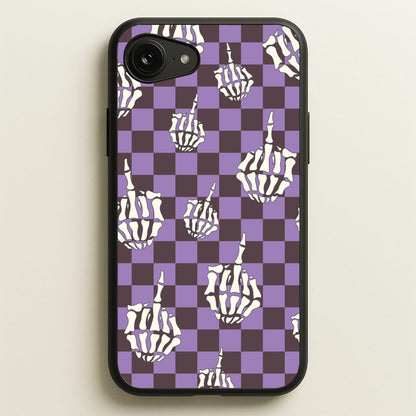 Purple Middle Finger  - Halloween Phone Case for iPhone 16e