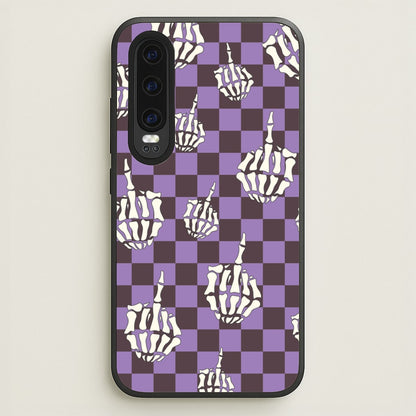 Purple Middle Finger  - Halloween Phone Case for Huawei P30