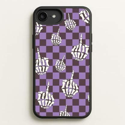 Purple Middle Finger  - Halloween Phone Case for iPhone 6 Plus / 7 Plus / 8 Plus