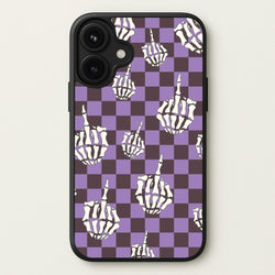 Purple Middle Finger Phone Case for iPhone 17