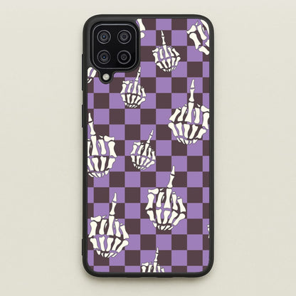 Purple Middle Finger  - Halloween Phone Case for Galaxy A12