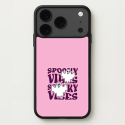 Spooky Vibes Pink Phone Case for iPhone 17 Pro Max
