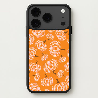 Disco Pumpkins Pattern Phone Case for iPhone 17 Pro