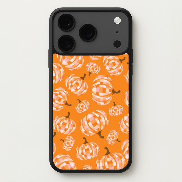 Disco Pumpkins Pattern Phone Case for iPhone 17 Pro