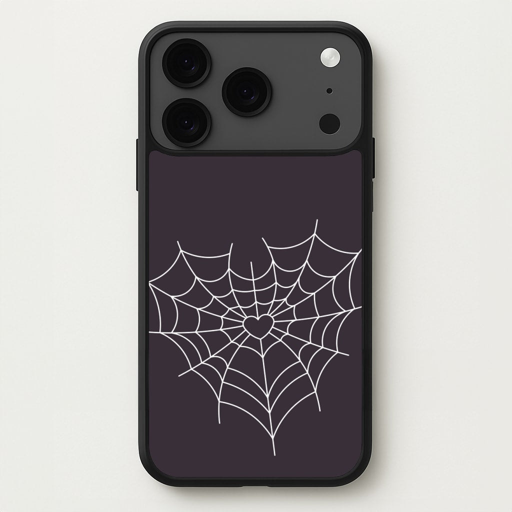 Spiderweb Hearts I Phone Case for iPhone 17 Pro Max