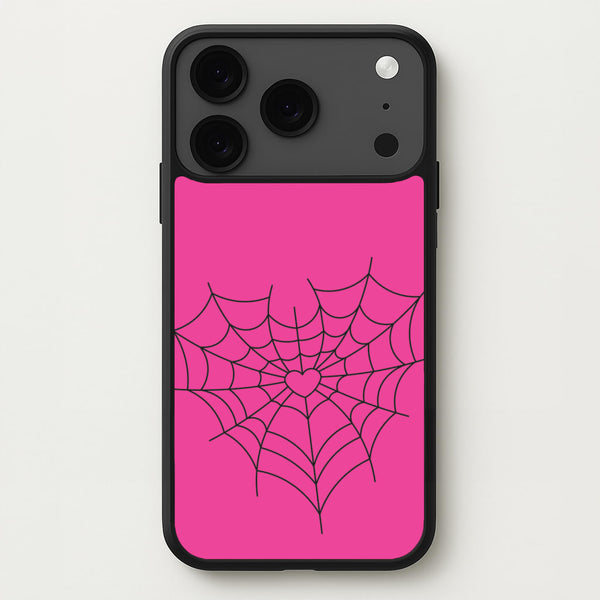 Spiderweb Hearts II Phone Case for iPhone 17 Pro Max