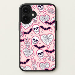 Cute Halloween Stickers Pattern Phone Case for iPhone 17
