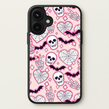 Cute Halloween Stickers Pattern Phone Case for iPhone 17