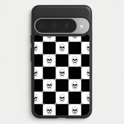 Checkered Skulls Pattern Phone Case for Google Pixel 10 Pro XL