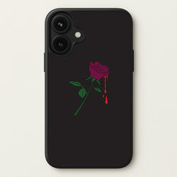 Dark Pink Rose Phone Case for iPhone 17