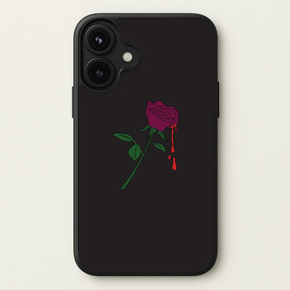Dark Pink Rose Phone Case for iPhone 17