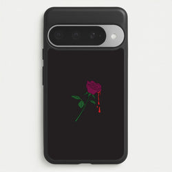 Dark Pink Rose Phone Case for Google Pixel 10 Pro XL