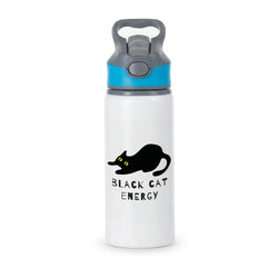 Black Cat Energy Active Water Bottle - Blue