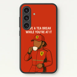 Hamilton's Tea Break  - F1 Phone Case for Galaxy S24FE