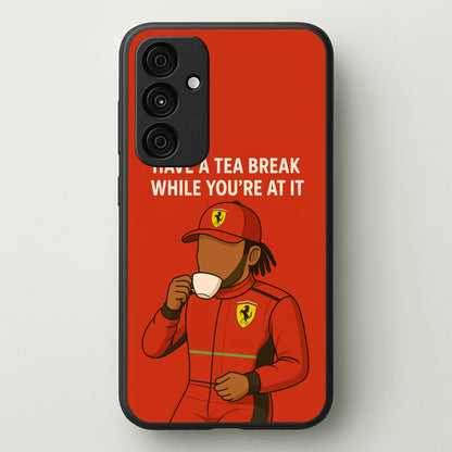 Hamilton's Tea Break  - F1 Phone Case for Galaxy A35