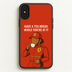 Hamilton's Tea Break  - F1 Phone Case for iPhone XS Max