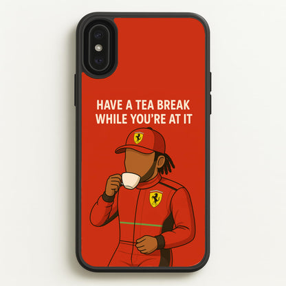 Hamilton's Tea Break  - F1 Phone Case for iPhone XS Max