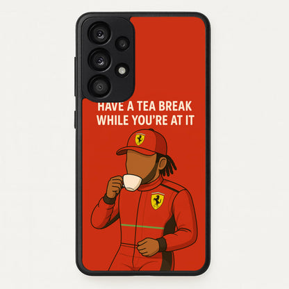 Hamilton's Tea Break  - F1 Phone Case for Galaxy A53