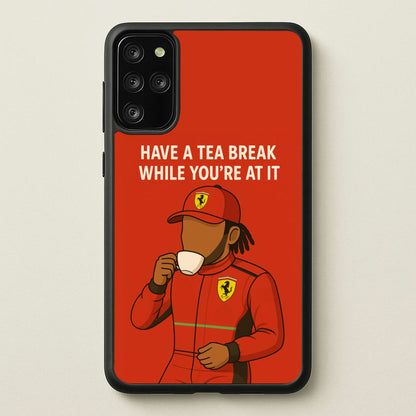 Hamilton's Tea Break  - F1 Phone Case for Galaxy S20 Plus