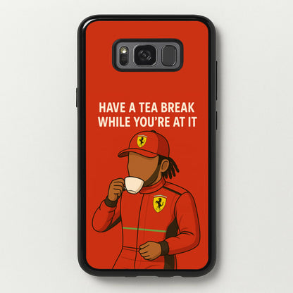 Hamilton's Tea Break  - F1 Phone Case for Galaxy S8