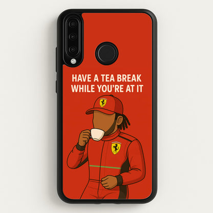 Hamilton's Tea Break  - F1 Phone Case for Huawei P30 Lite