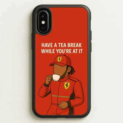 Hamilton's Tea Break  - F1 Phone Case for iPhone X / XS