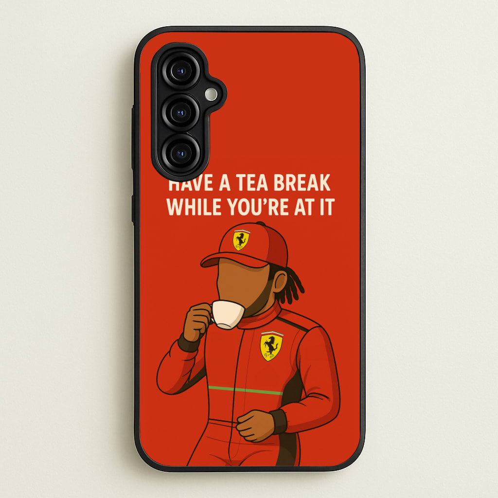 Hamilton's Tea Break  - F1 Phone Case for Galaxy A54