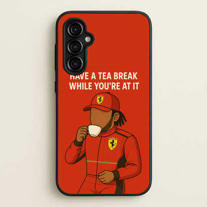 Hamilton's Tea Break  - F1 Phone Case for Galaxy A54