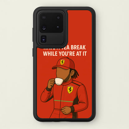 Hamilton's Tea Break  - F1 Phone Case for Galaxy S20 Ultra