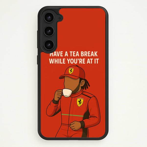 Hamilton's Tea Break  - F1 Phone Case for Galaxy S23 Plus