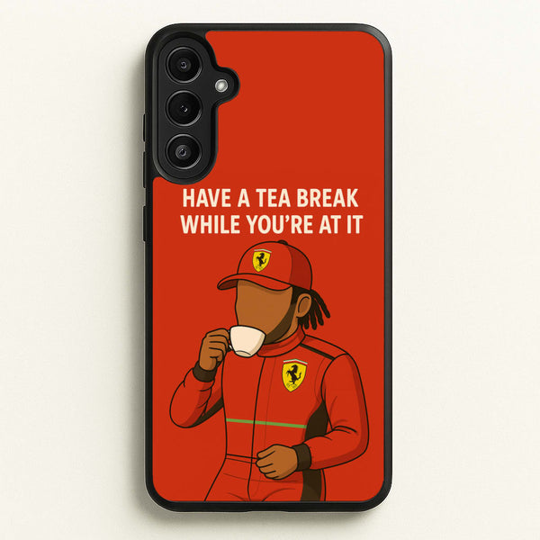 Hamilton's Tea Break  - F1 Phone Case for Galaxy A34